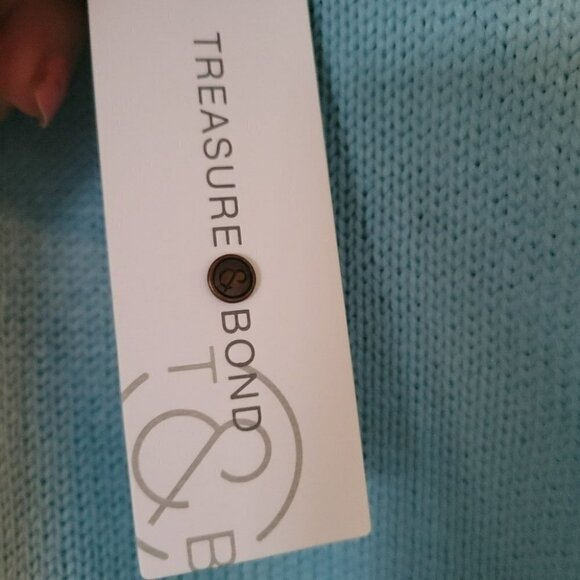 Treasure &Bond NWT Crewneck knit sweater Blue milky - Picture 5 of 6